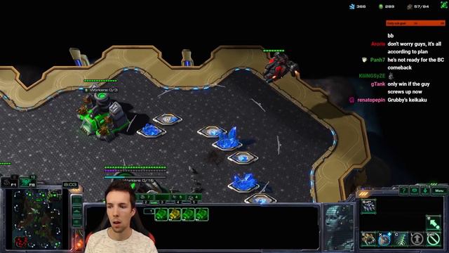 Grubby | SC2 | 4 Rax Rush into Into Double Expand смотреть онлайн