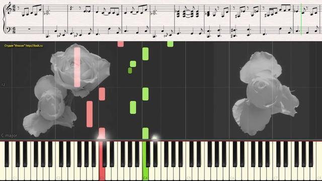 Slow Blues Piano in C (Медленный блюз )(Ноты и Видеоурок для фортепиано) (piano cover) смотреть онлайн