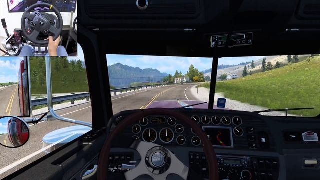 Straight piped Peterbilt 389 - American Truck Simulator | Thrustmaster TX смотреть онлайн