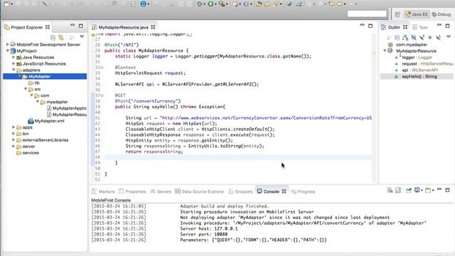 IBM MobileFirst Platform Foundation Java Adapters [Part 1] смотреть онлайн