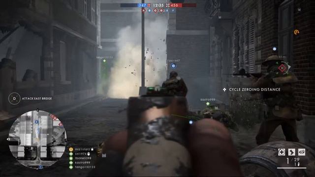 BF1 13 kills Martini-Henry Infantry SMG 08/18 AT Grenade Gas Grenade Amiens смотреть онлайн