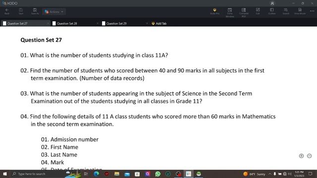 Data Base Task 27 | DBMS Question Session | 1st Year | Java Institute | A.D.Dharana Deeptha Nethsar смотреть онлайн