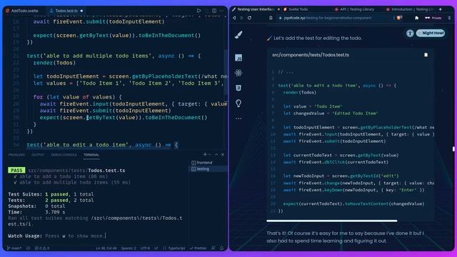 Testing For Beginners #6 - Todos Component смотреть онлайн