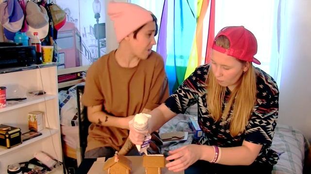 GINGERBREAD VILLAGE MAKING!! смотреть онлайн