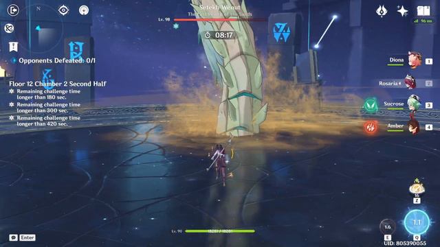 Spiral Abyss 4.4 - Sunfire Barbara / Bunny Amber - Floor 12 9-star Run - Genshin Impact смотреть онлайн