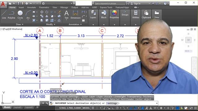 Copiar Propiedades en AutoCAD 2018 смотреть онлайн