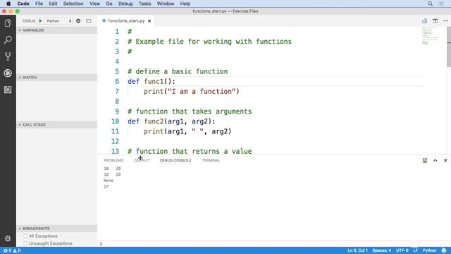 Python Tutorial - Writing FUNCTIONS смотреть онлайн