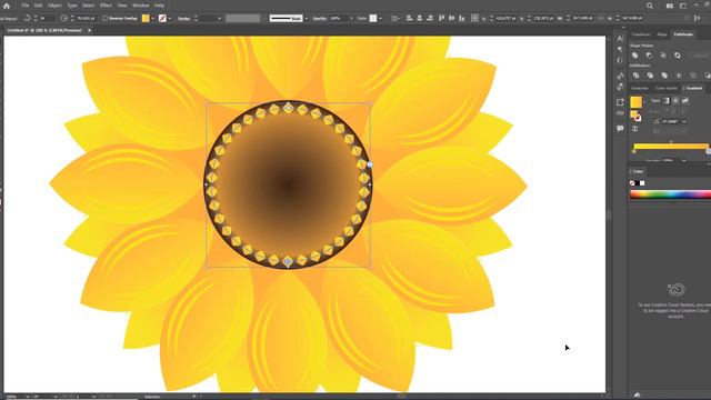 🌻vector Sunflower Design in Illustrator#illustrator смотреть онлайн