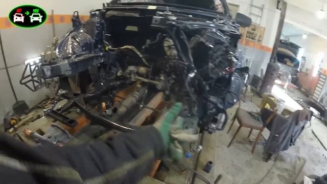 Chevrolet Equinox USA. Замена лонжерона , спасаем подрамник  , работа кипит???