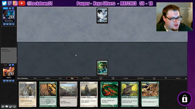 Don't Do It! - Naya Slivers VS Arcane Combo | PAUPER | MTGO League Practice