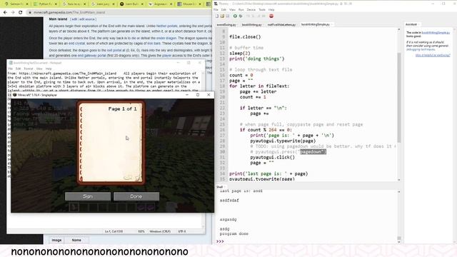 Text file to Minecraft Book Project смотреть онлайн