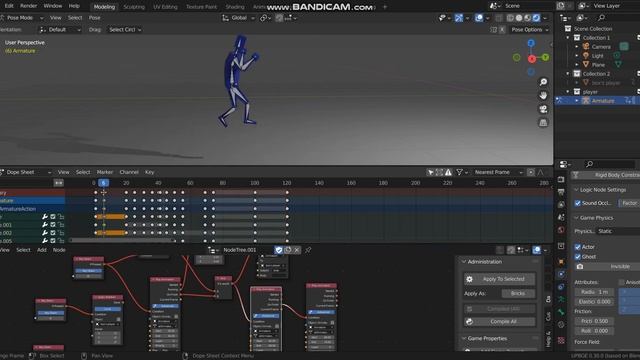 [UPBGE 3.0]Logic Node Editor (Ordinal Animation)Part 2 смотреть онлайн
