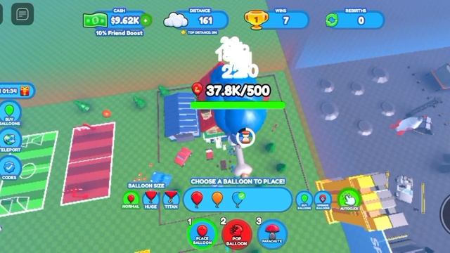 взлетел на луну с помощью шариков.Roblox смотреть онлайн