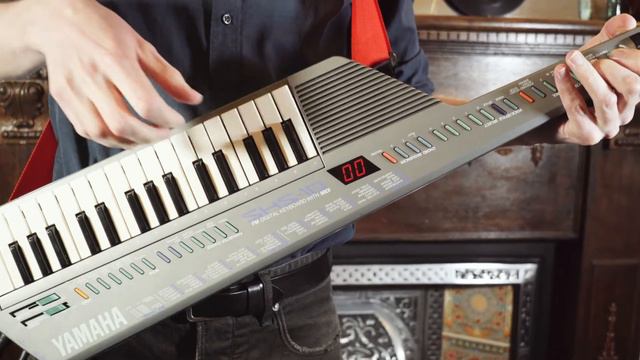 Yamaha keytar as MIDI controller - SHS-10 playing Reface CS and CP смотреть онлайн