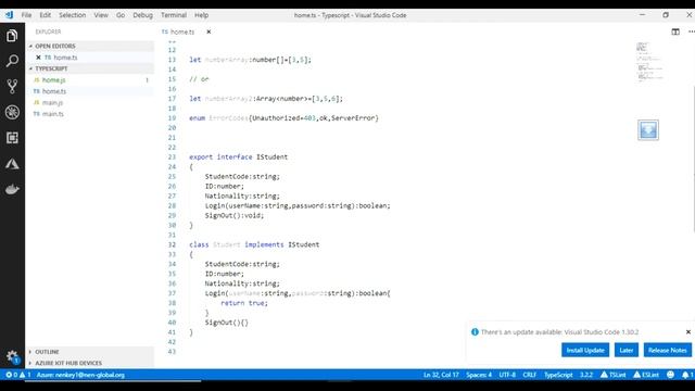TypeScript: interfaces (شرح) смотреть онлайн