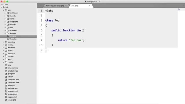 Laravel 5: What's new?: Method Injection (2/5) смотреть онлайн
