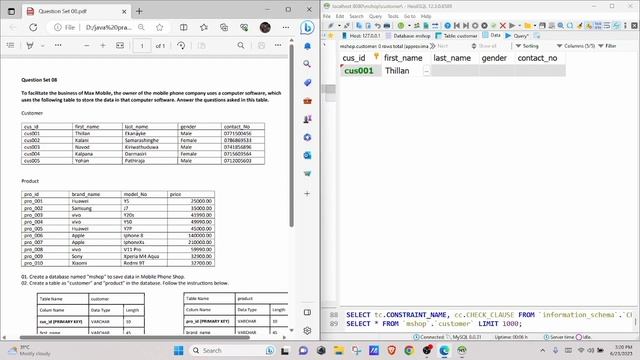 Data Base Task 08 | Write a Search Query Statement | 1st Year | Java Institute смотреть онлайн