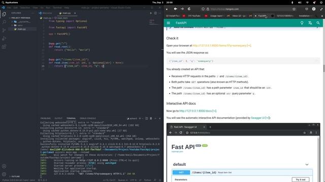 Installasi Framework FastApi Python untuk pemula dengan cara copy paste смотреть онлайн