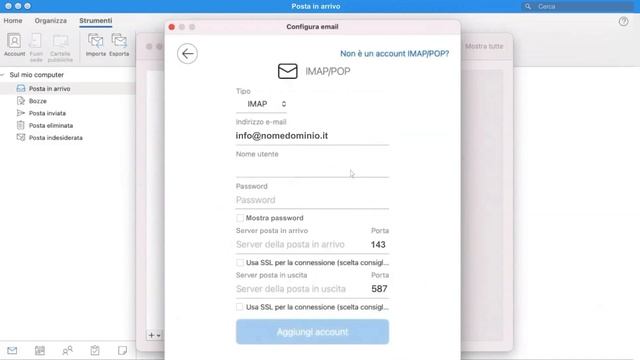 Configurare caselle dominio in Outlook per Microsoft 365 (Mac) смотреть онлайн