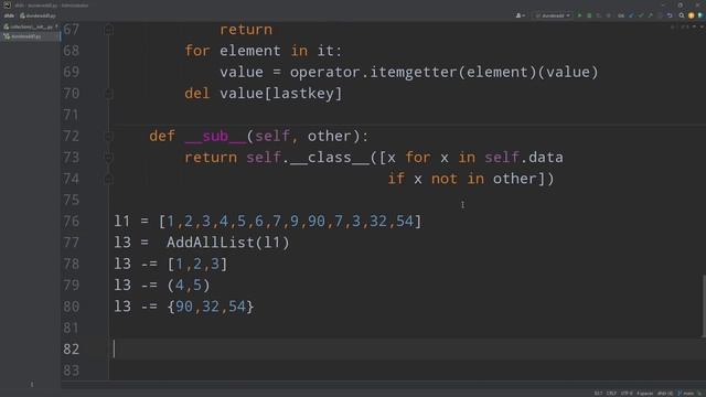 __isub__ - dunder / método mágico em Python #7 смотреть онлайн