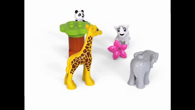LEGO 10904 DUPLO Town Baby Animals Toys for Toddlers- Smyths Toys смотреть онлайн