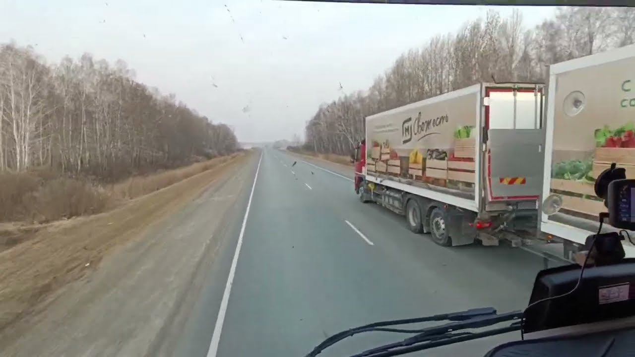 И снова на работе. Погнал в Томск. Подарок от Деловых линий. Строительство дорог на Урале. смотреть онлайн