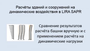Расчёт на динамические воздействия в Lira Sapr Урок 7 Сравнение расчётов вручную и в программе
