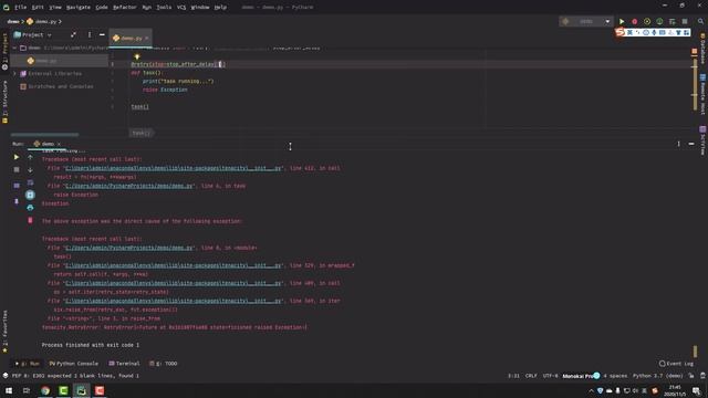 Python实用模块之tenacity смотреть онлайн