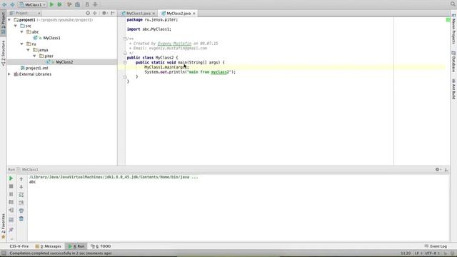Видео-урок. Простейшая программа на java в Intellij IDEA 14 смотреть онлайн