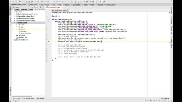 Kafka Streams Programming - WordCount Topology смотреть онлайн