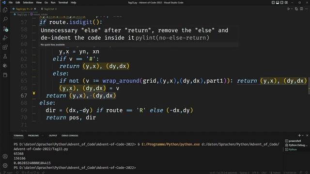 Advent of Code 2022 in Python, Tag 22 смотреть онлайн