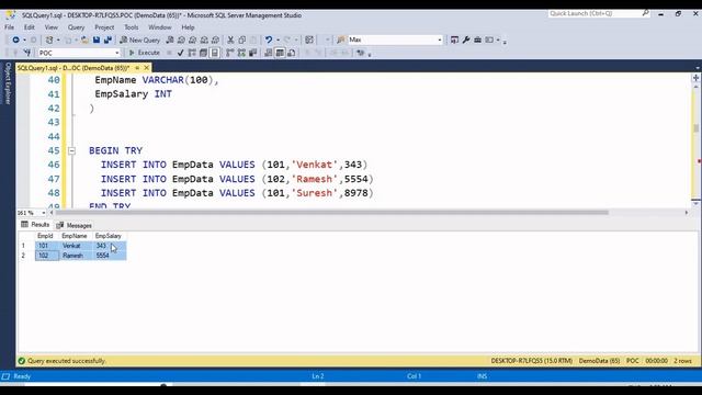 72.How to implement Error Handling in SQL Server || Telugu смотреть онлайн