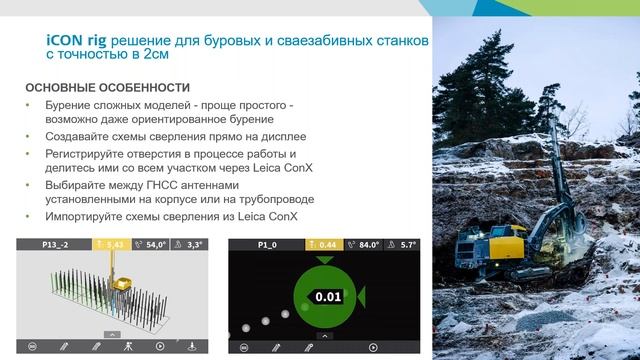 Применение систем Leica ICON в горнодобывающей промышленности