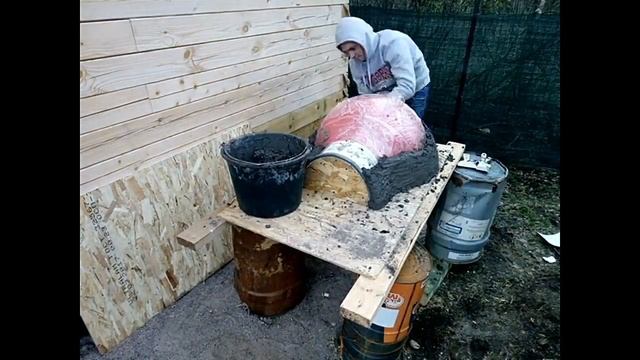 Пицца печь строим. Часть 3 | Build a pizza oven. Part 3 смотреть онлайн