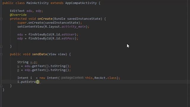 How to pass data between activities in Android Studio using explicit intent смотреть онлайн