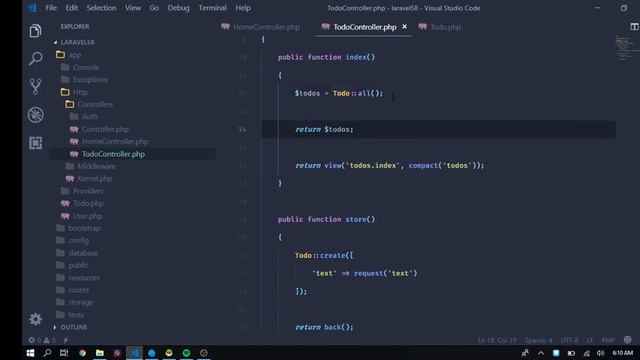 VSCODE Extensions for PHP development Laravel смотреть онлайн