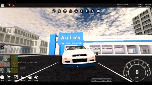 Buying the Nissan skyline r34 | roblox vehicle simulator смотреть онлайн