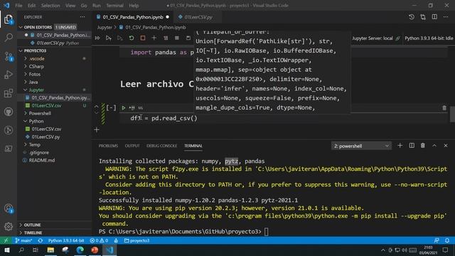 10 Visual Studio Code\Git\GitHub Python + Jupyter Notebook смотреть онлайн