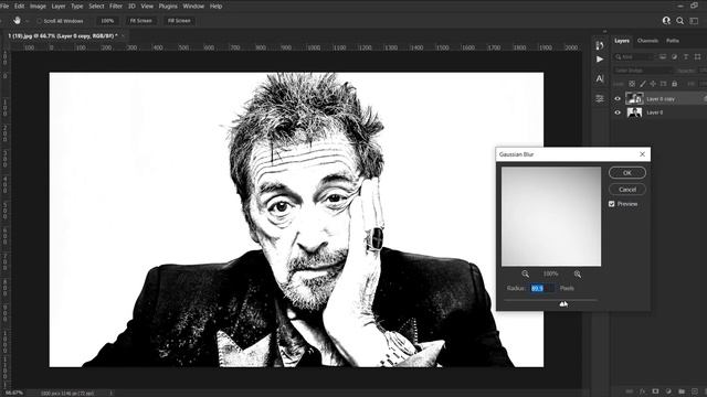 Turn Your Photo into Sketch Easily in Photoshop | Photoshop tutorial смотреть онлайн