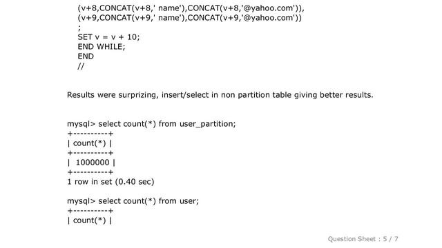 MySQL : Mysql 5.5 Table partition user and friends смотреть онлайн