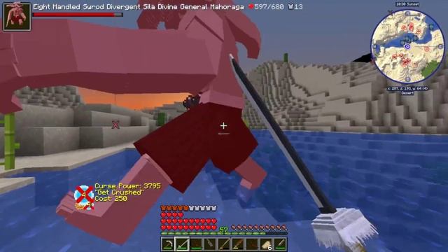 ALL THE BEST CURSED TECHNIQUES! Minecraft Jujutsu Kaisen Mod Episode 4 смотреть онлайн