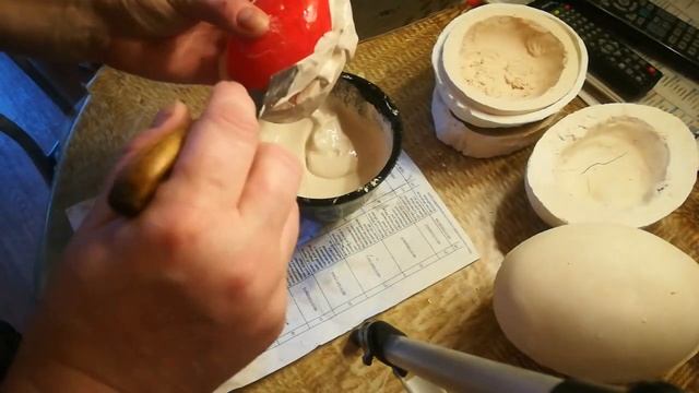 Молды без силикона,отливка гипса в гипс