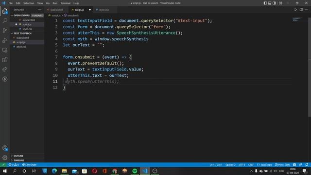 Text to Speech | JavaScript Web API смотреть онлайн