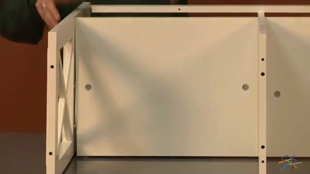 Assembly Video The Hampton Console Table Stackable Bookcase - White/Oak смотреть онлайн