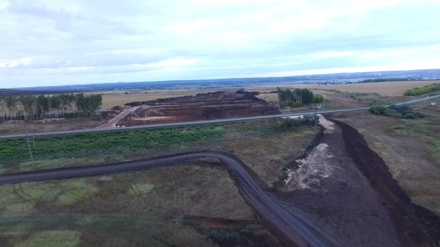 Строительство трассы М-12 на территории Нижегородской области в районе д.Пошатово - 02.09.2021 смотреть онлайн