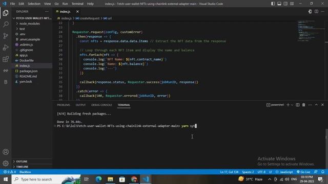 Made chainlink external adpater to fetch NFTs of any wallet смотреть онлайн