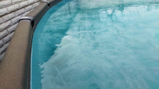 Зимовка каркасного бассейна