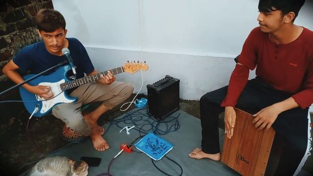 Song #din /Cajon/guitar cover ✌Use head phone for best sound ❤ смотреть онлайн
