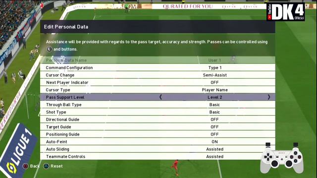 Setting Select Side Stik PES 23 PlayStation 3 смотреть онлайн