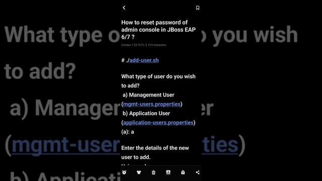 how to reset password of admin console in jboss EAP 6/7 ? смотреть онлайн